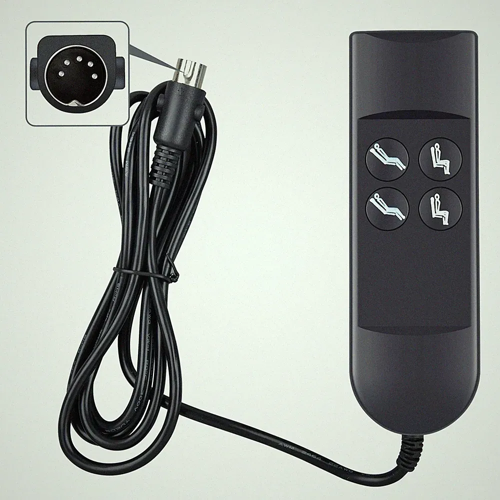 Electric Recliner Switch,4 Button 5 Pin Electric Sofa Manual Control